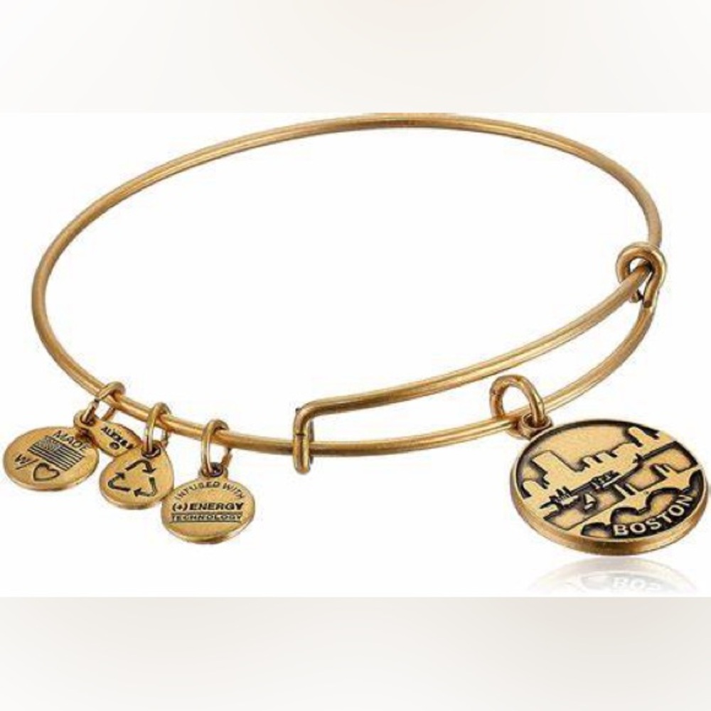 Boston Alex and Ani Brass Bangle Bracelet
